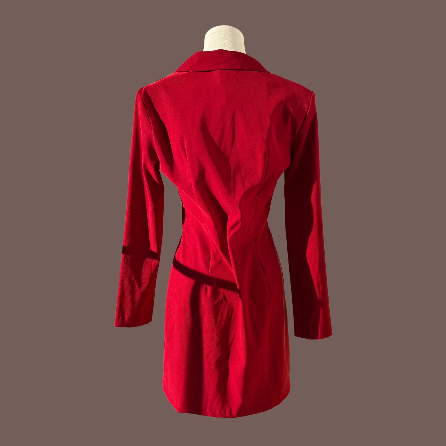 Vintage Be Smart Red Bodycon Blazer Dress – 90s Power Dressing