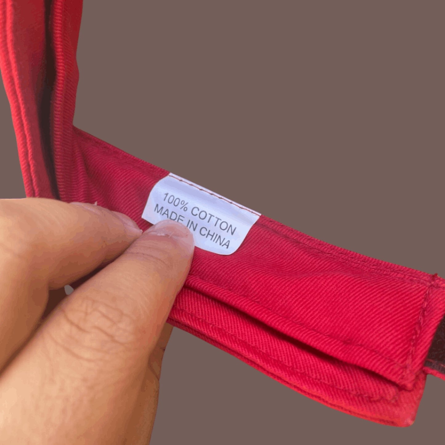 Vintage AIDS Walk SF Red Cotton Visor – 2000s Archival Streetwear