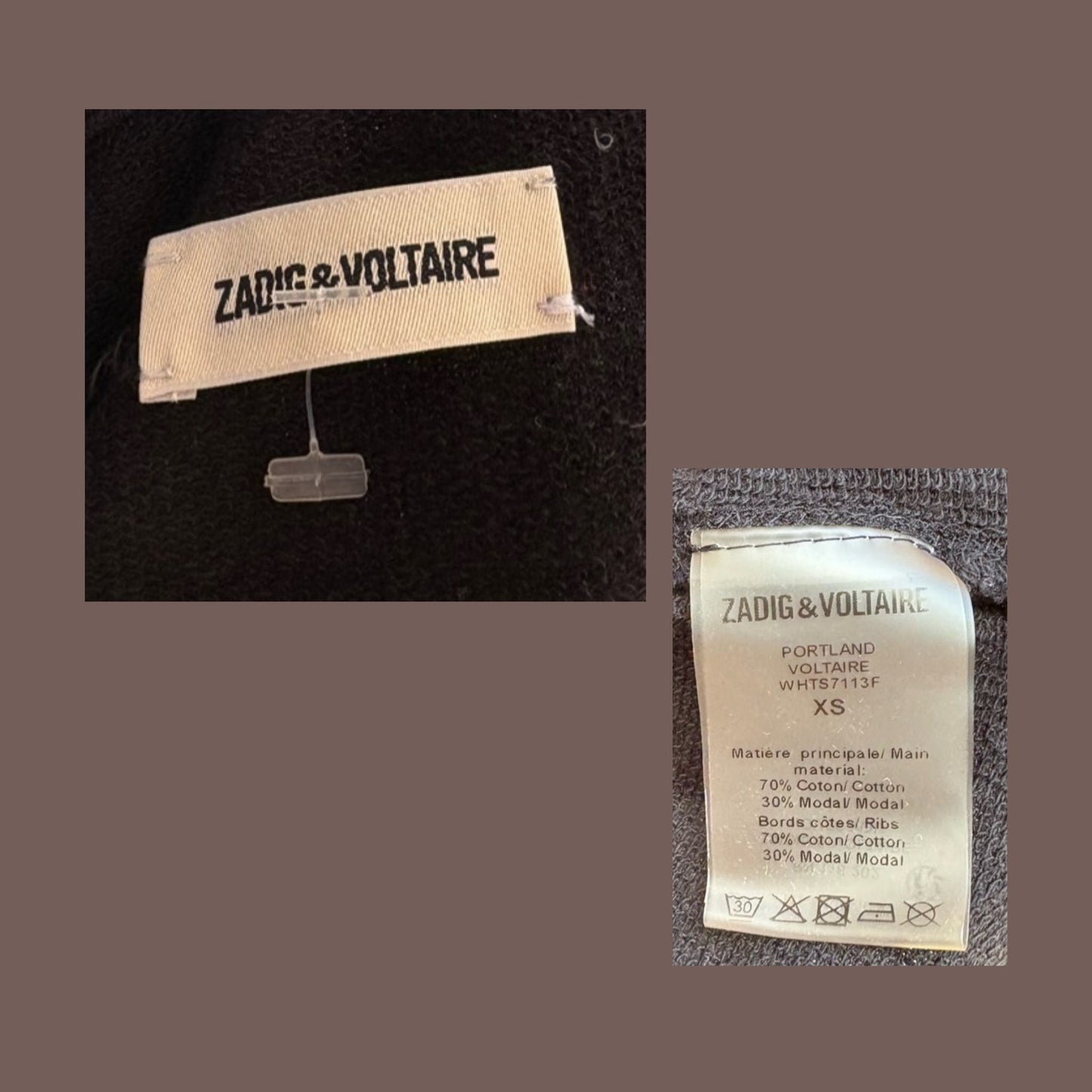 Vintage Zadig & Voltaire Logo Tee – 2010s Indie Vanguard
