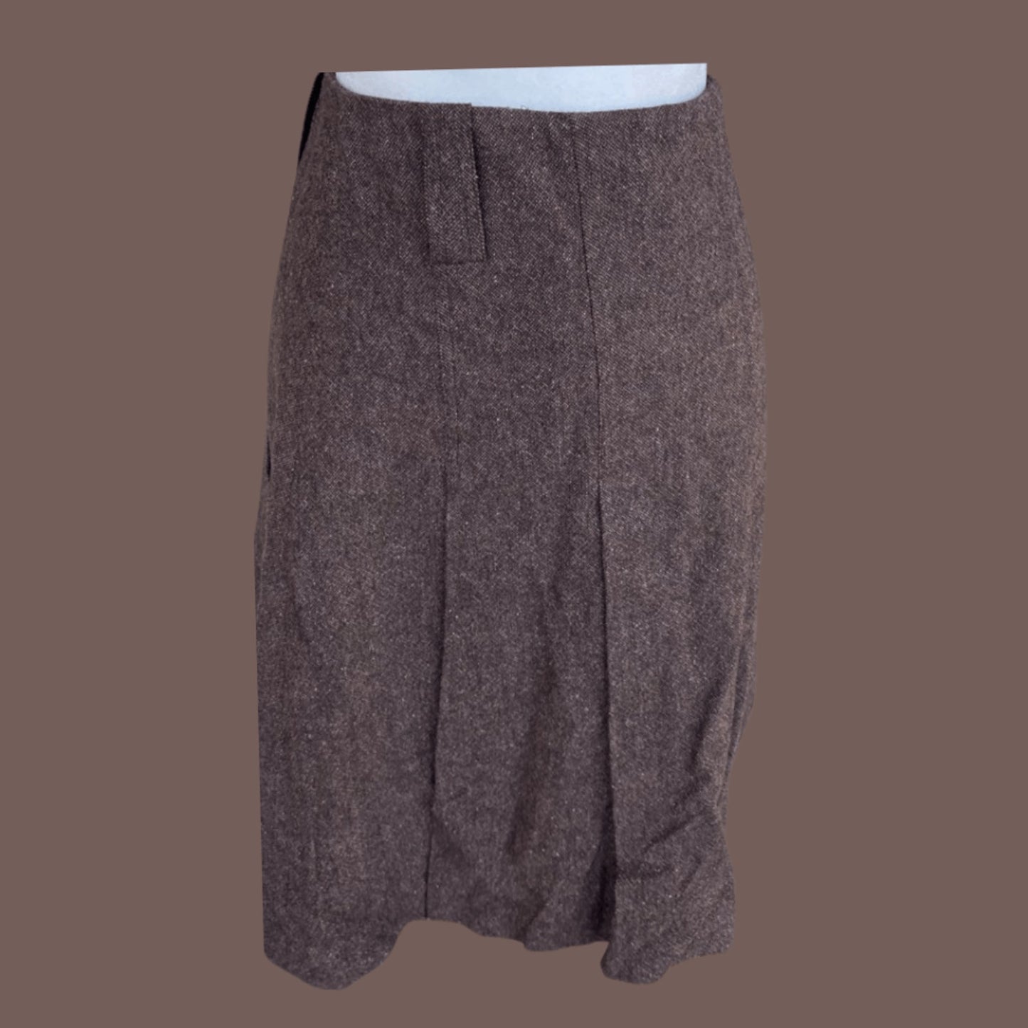 Vintage Grace Dane Lewis Pleated Wool Skirt – Dark Academia Essential