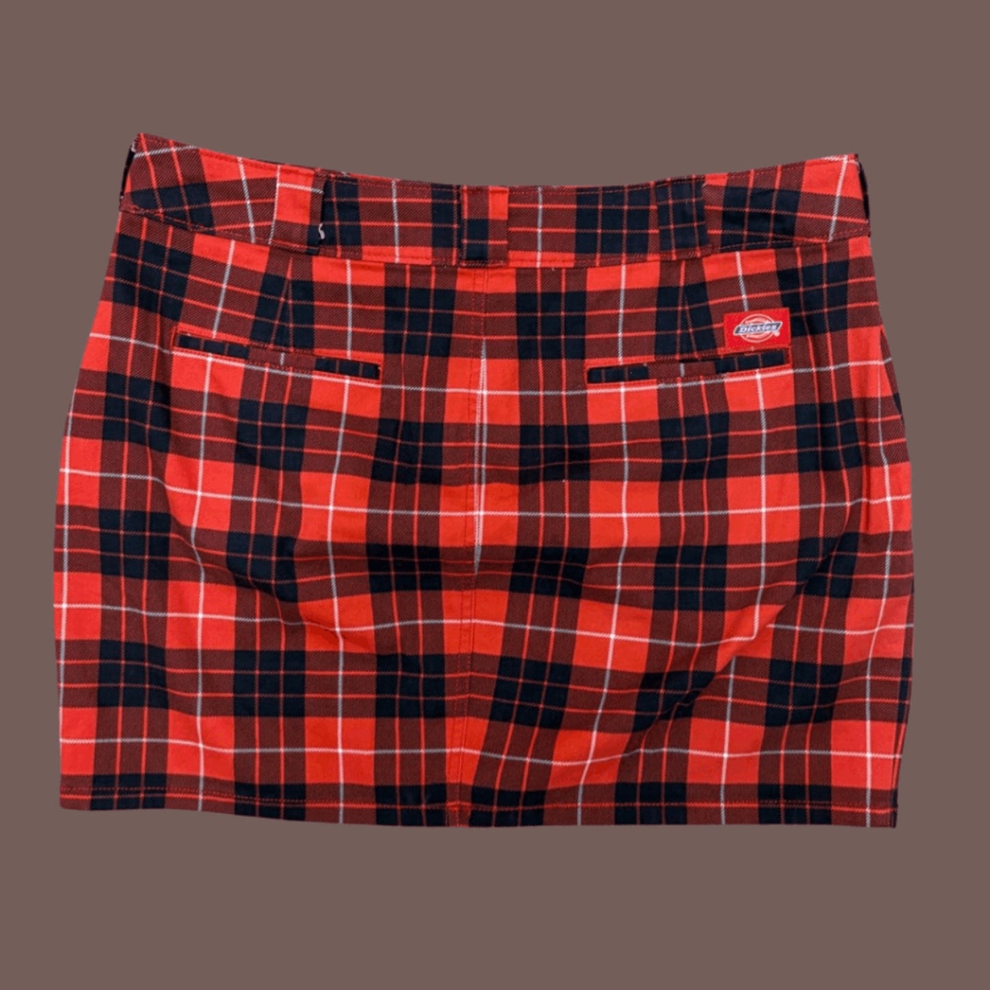 Vintage Dickies Plaid Mini Skirt – Y2K Schoolgirl Grunge