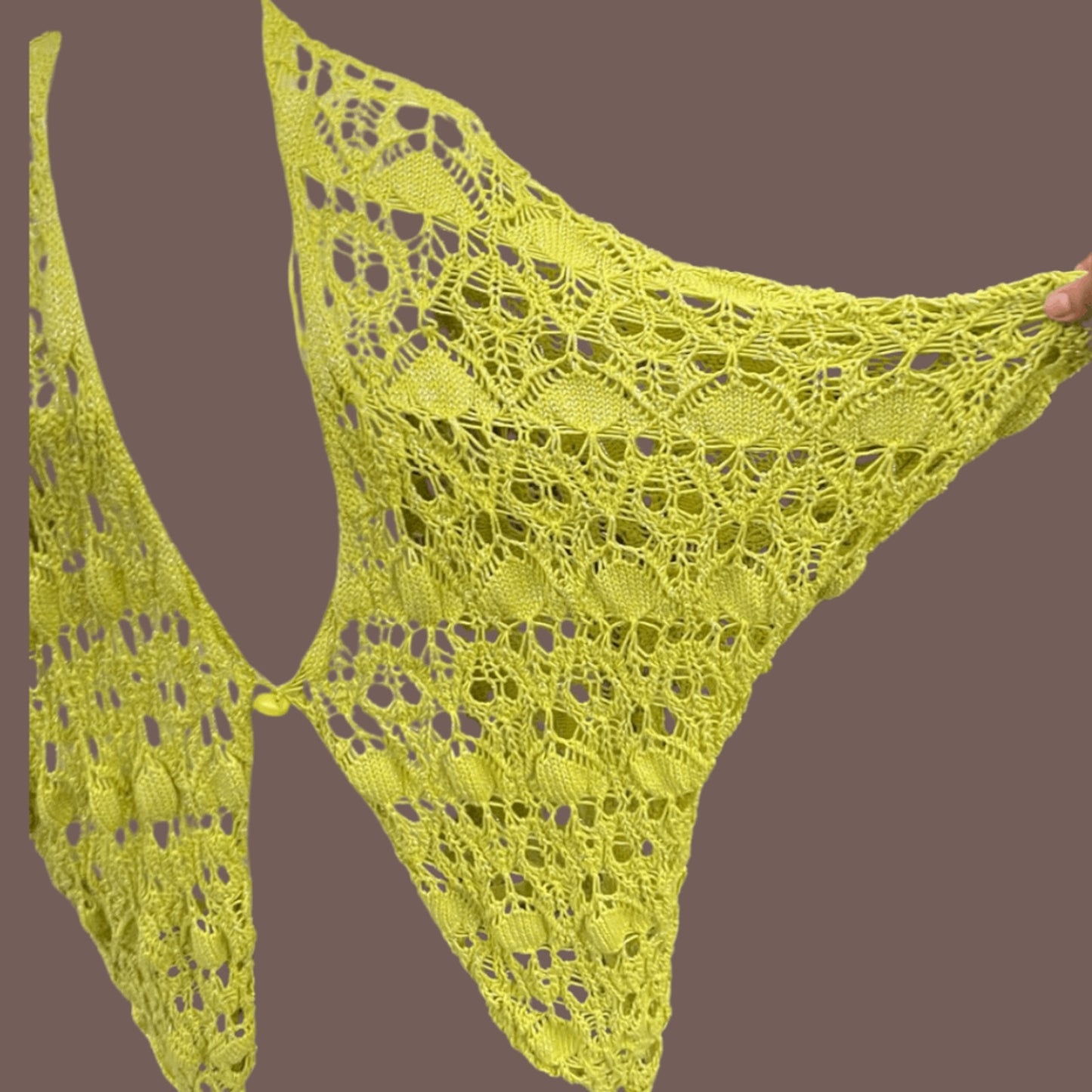 Vintage Betsey Johnson Crochet Cardigan – Y2K Fairygrunge Layer