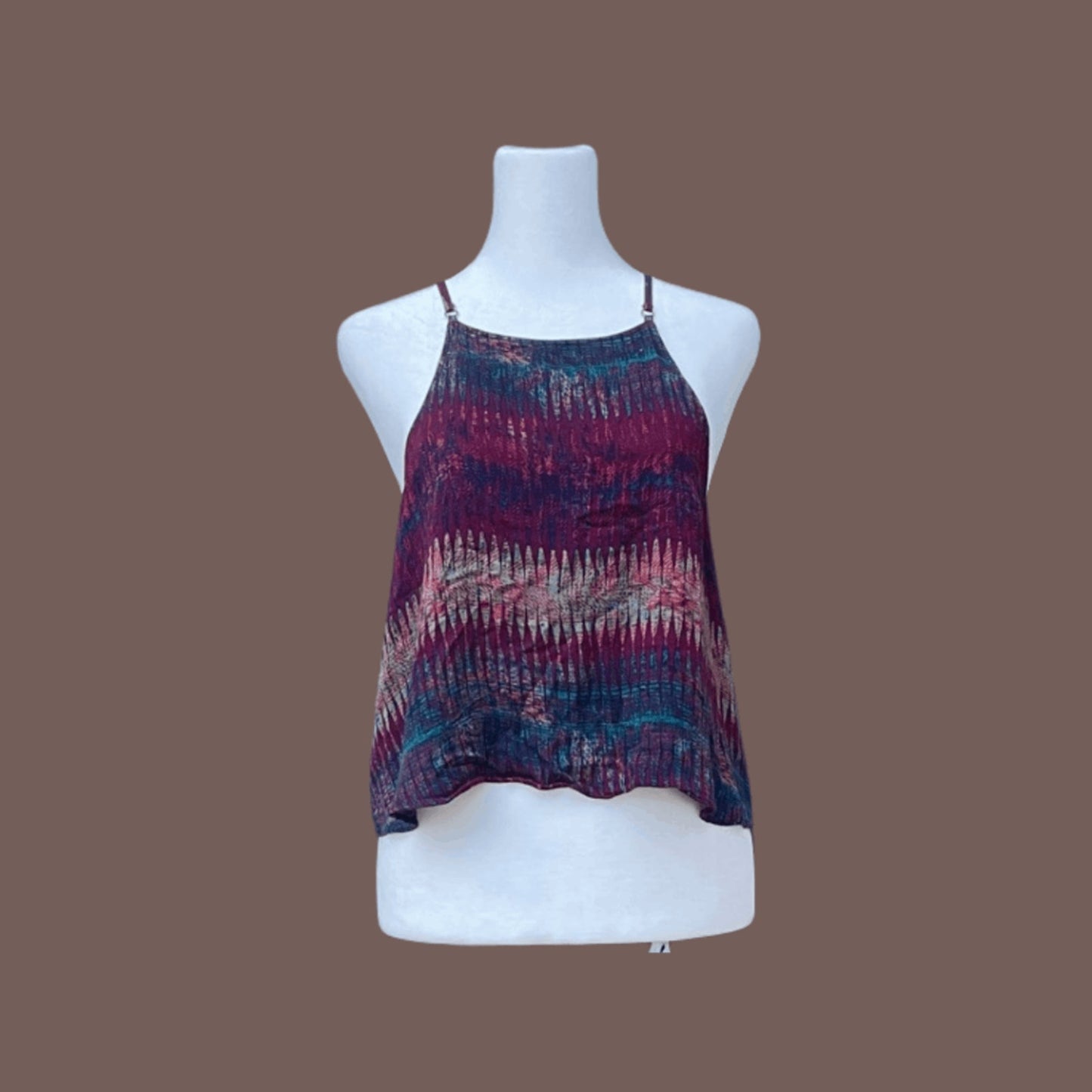 Vintage Silence + Noise Abstract Rayon Tank – 2010s Indie Darling