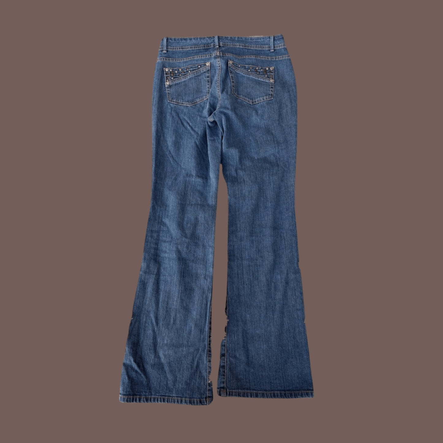 Vintage Charter Club Studded Flare Jeans – Y2K Retro Glam