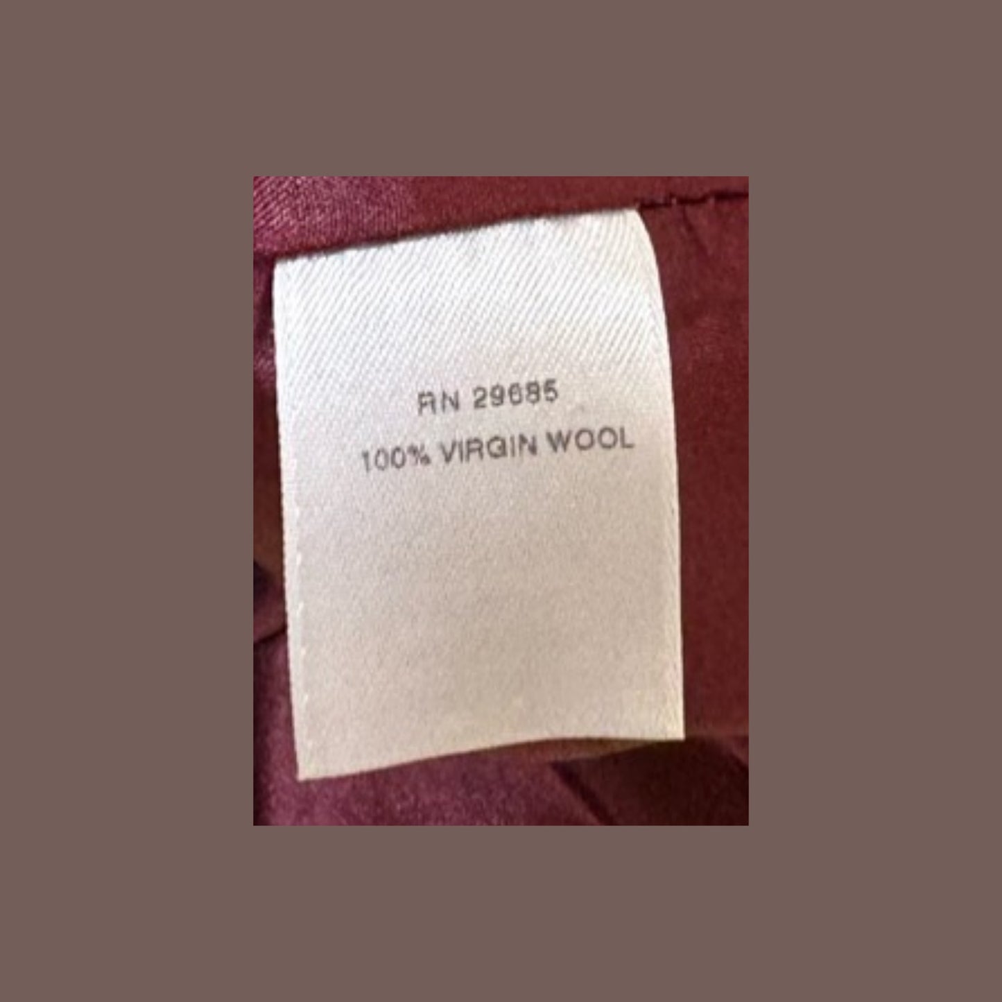 Vintage Pendleton Women’s Burgundy 100% Virgin Wool Trousers Size 14