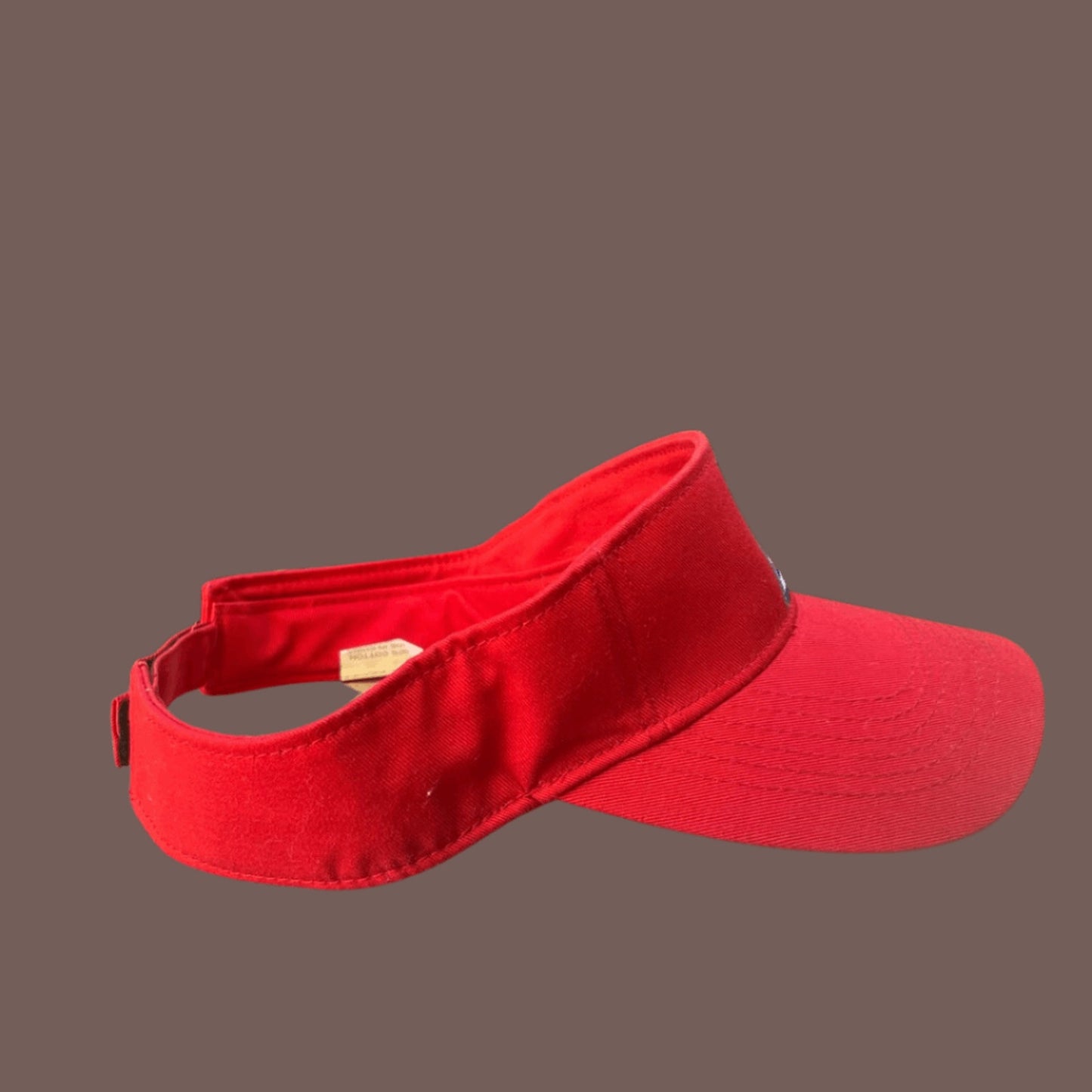 Vintage AIDS Walk SF Red Cotton Visor – 2000s Archival Streetwear