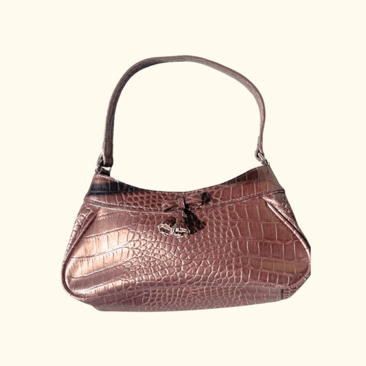 Vintage Liz Claiborne Faux Croc Hobo Bag – Y2K It-Girl Energy