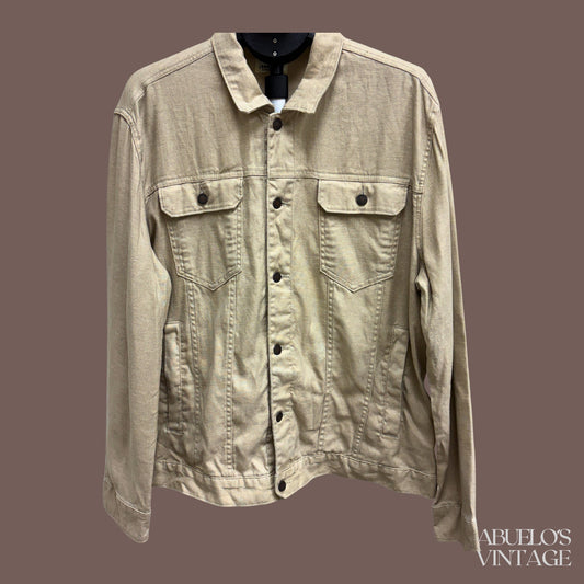 Vintage Jeremiah Cotton Linen Trucker Jacket – Minimalist Workwear