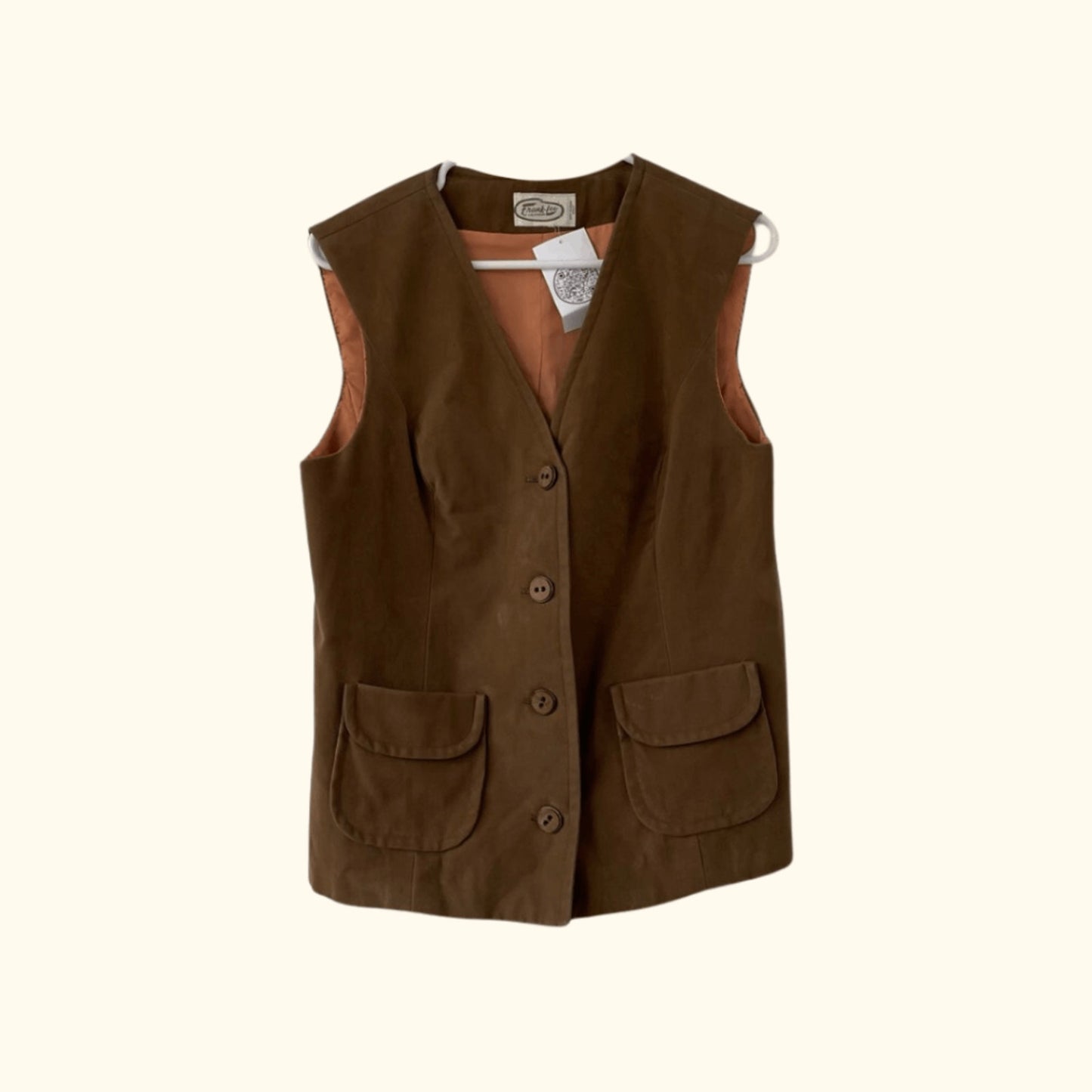 Vintage Frank Lee Suede Vest – 60s Western Minimalism