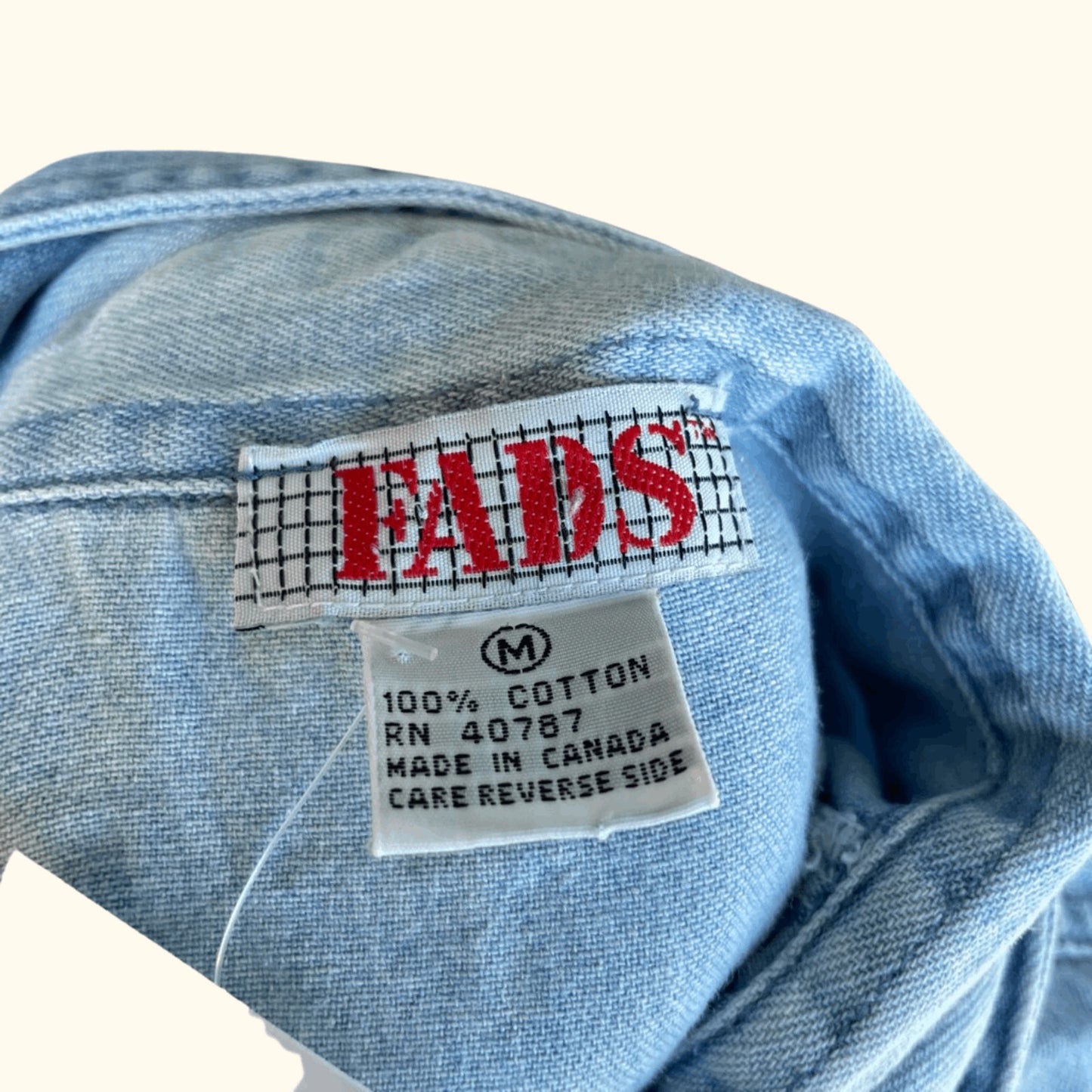 Vintage Fads Denim Shirt Dress – 90s Light Academia Workwear