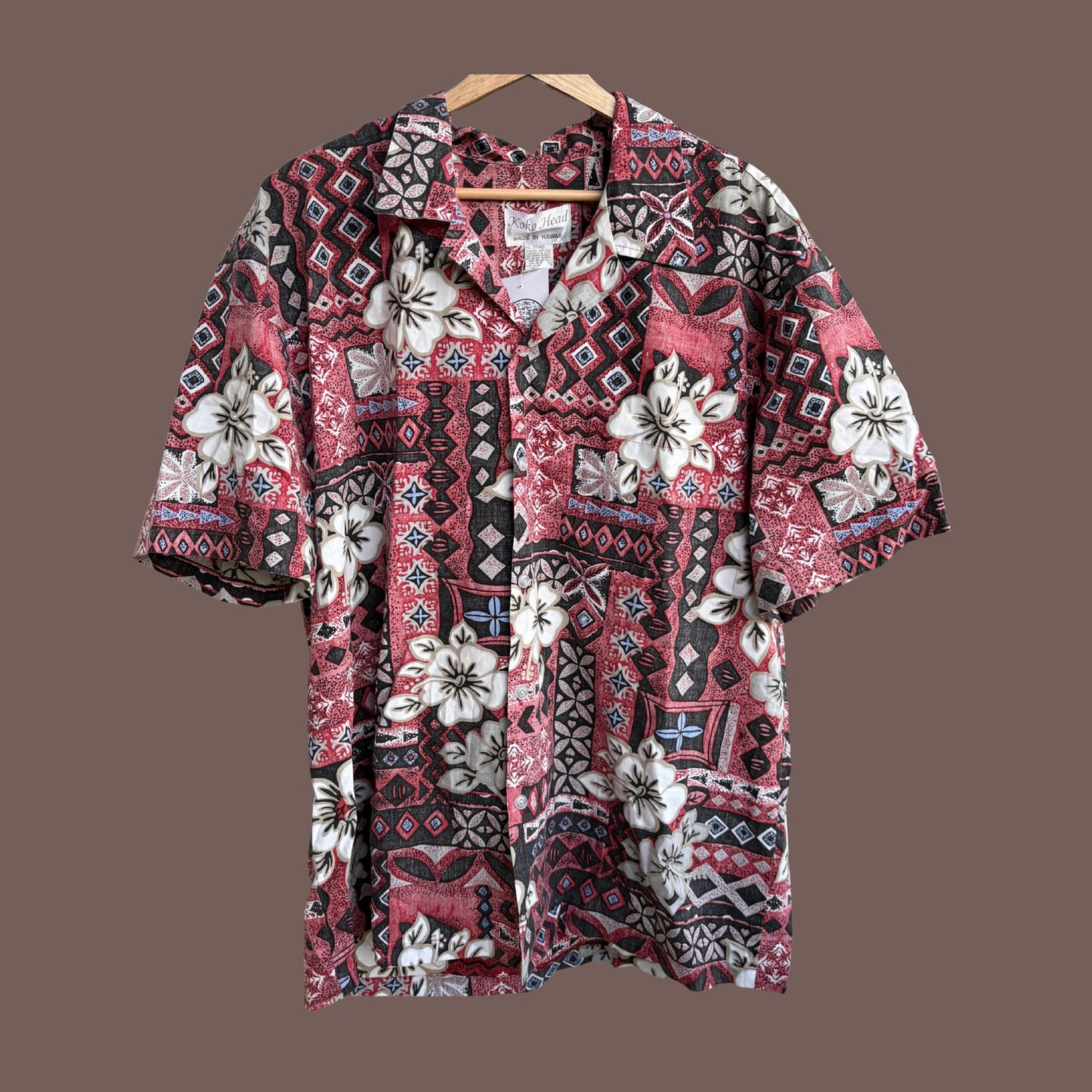 Vintage Koko Head Hawaiian Shirt – Tropical Patchwork Aloha
