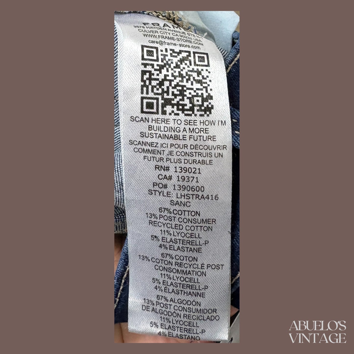 Vintage FRAME Le Crop Mini Boot Denim Jeans – Modern Minimal