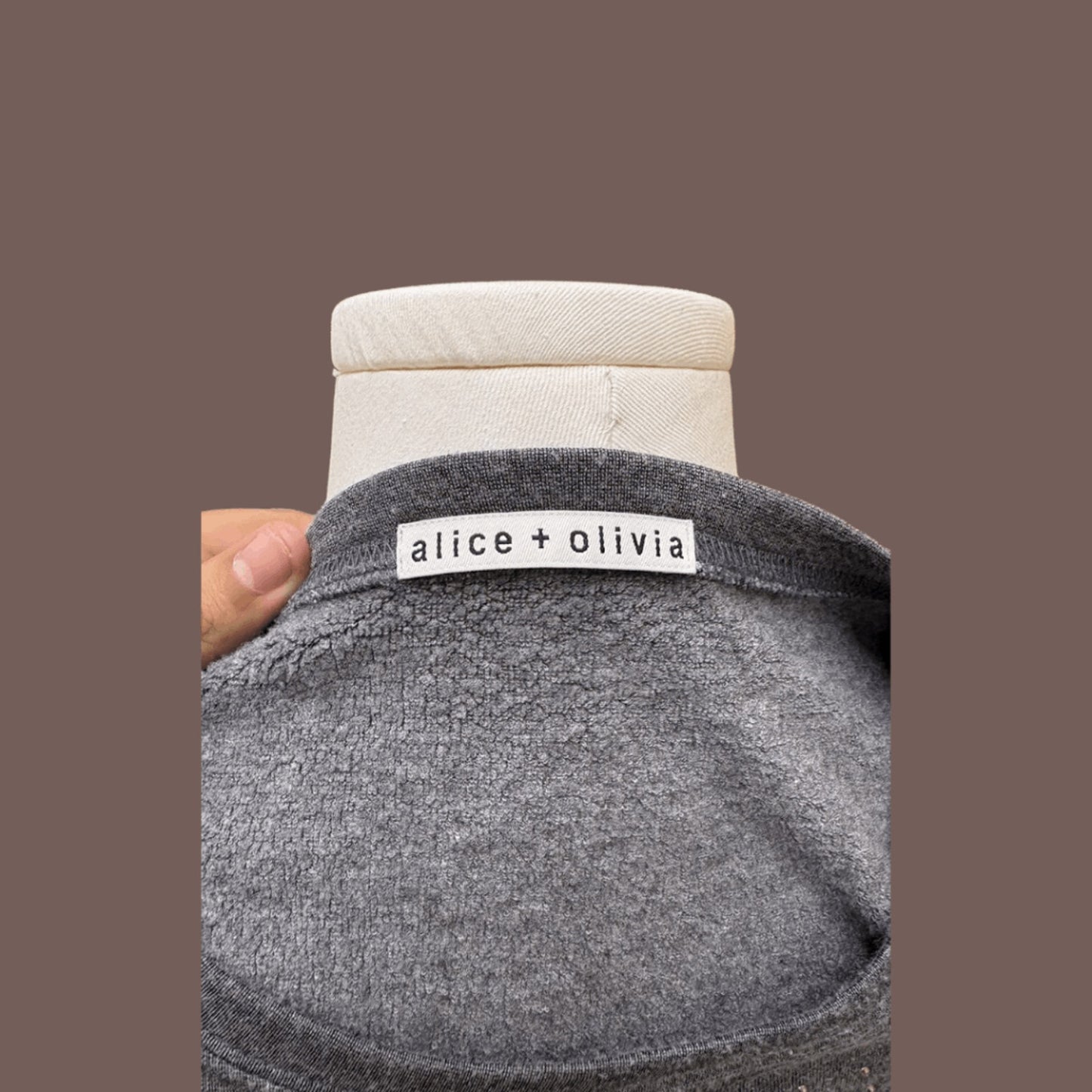 Vintage Alice + Olivia Studded Modal Pullover – 2010s Luxe Basic