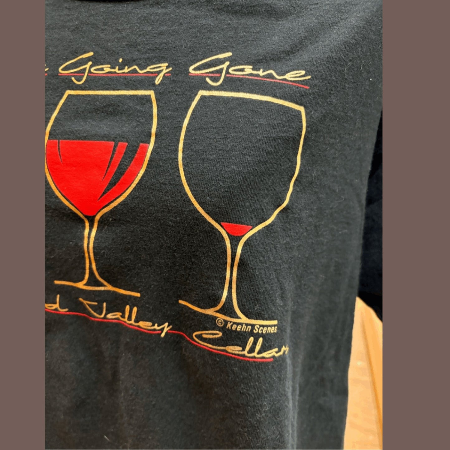 Vintage Wine Graphic Tee – 90s Single Stitch Cotton