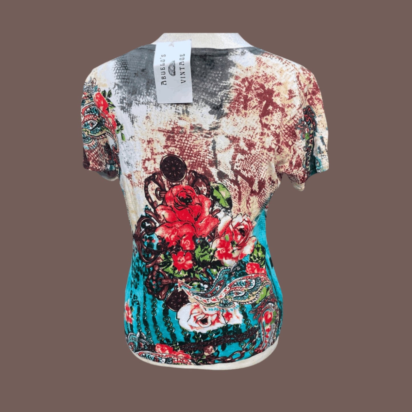 Vintage Pierri NY Mesh Floral Tee – Y2K Tattoo Artwear