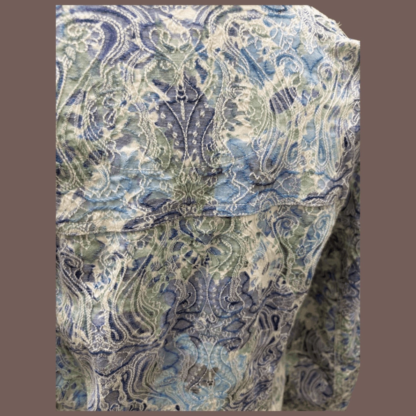 Vintage Joni B Paisley Trucker Jacket – 90s Coastal Statement Piece