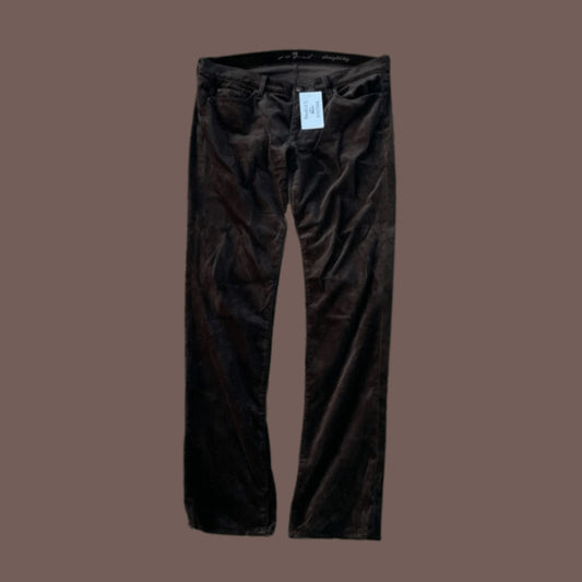 Vintage 7 For All Mankind Sueded Straight Pants – Y2K Minimal