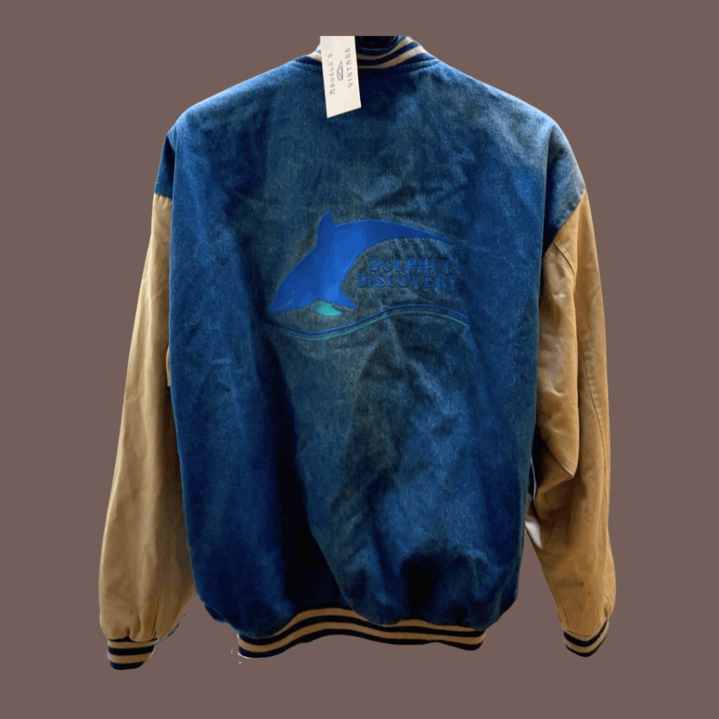 Vintage Six Flags Marine World Varsity Jacket – 90s Dolphin Denim