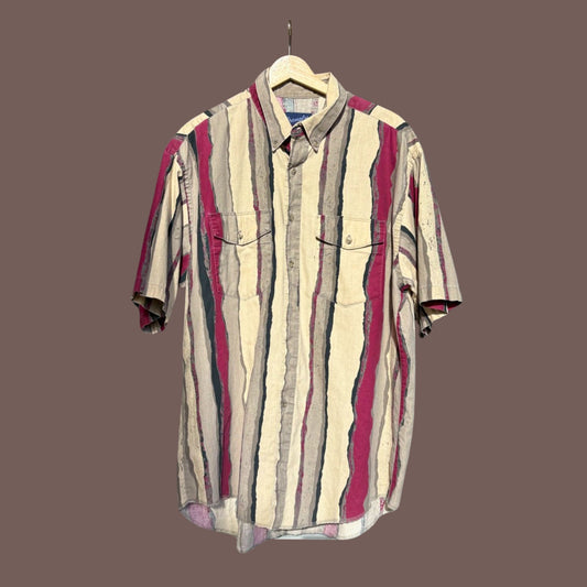 Vintage Wrangler Western Stripe Shirt – 90s Desert Cowboy Core