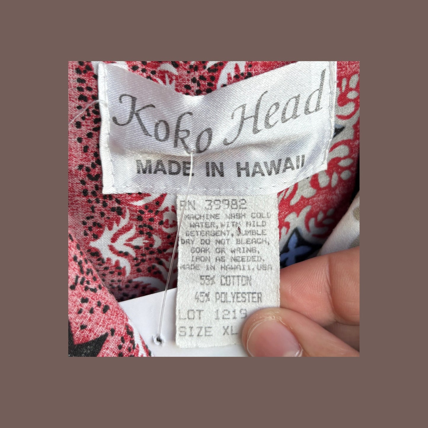 Vintage Koko Head Hawaiian Shirt – Tropical Patchwork Aloha