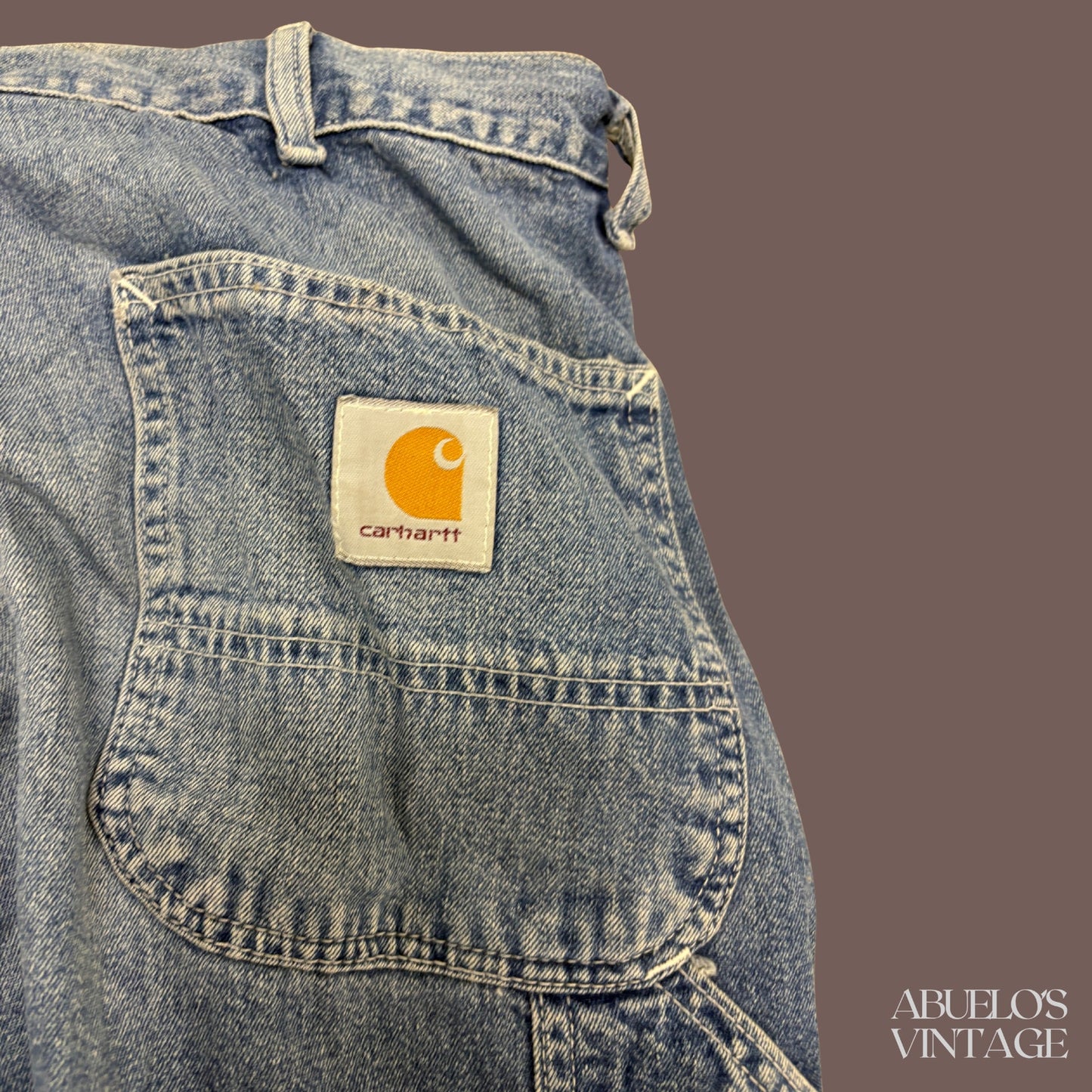 Vintage Carhartt Denim Work Pants – 90s Workwear