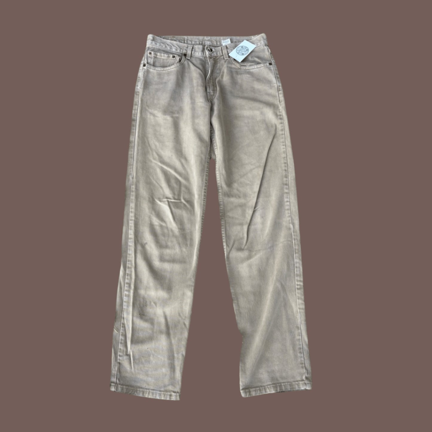 Vintage Levi’s 550 Beige Relaxed Jeans – 90s USA Made