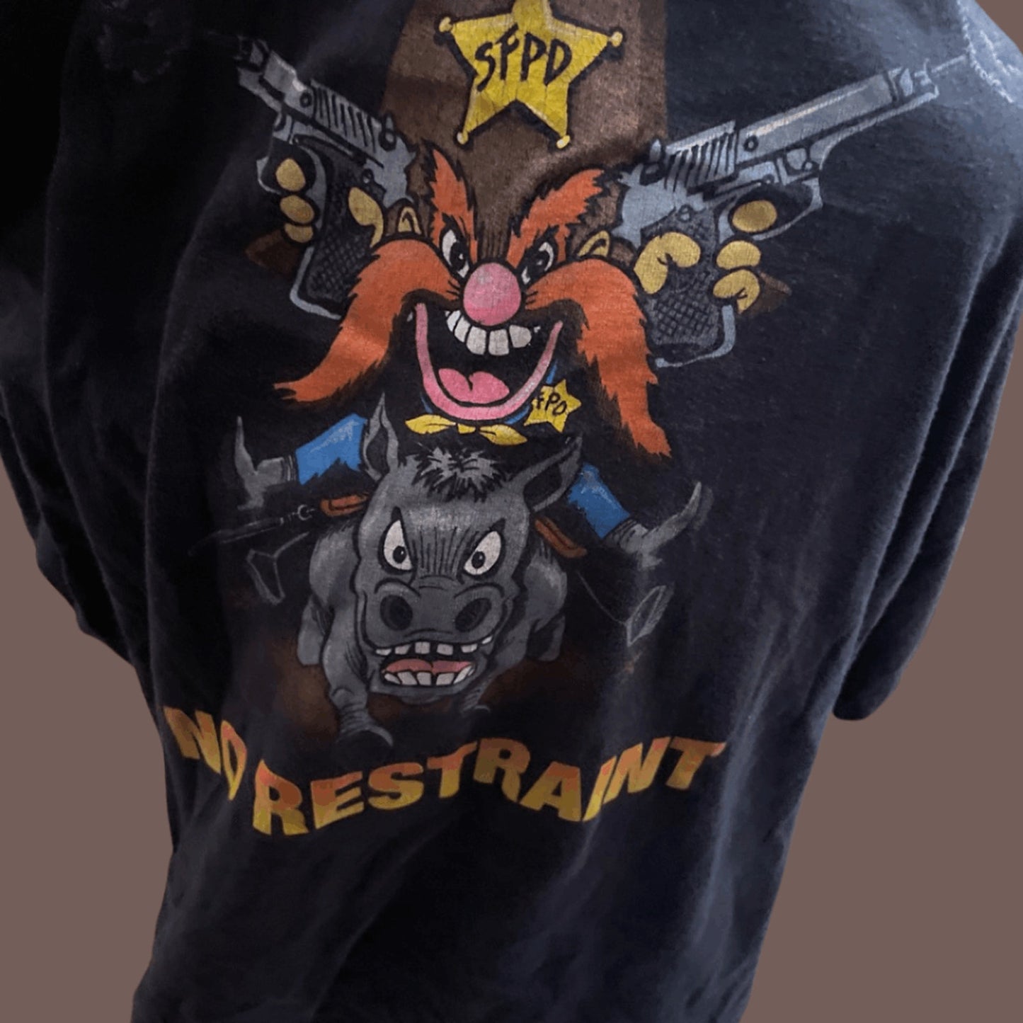 Vintage Hanes Anti-Cop Graphic Tee – 90s Protest Satire