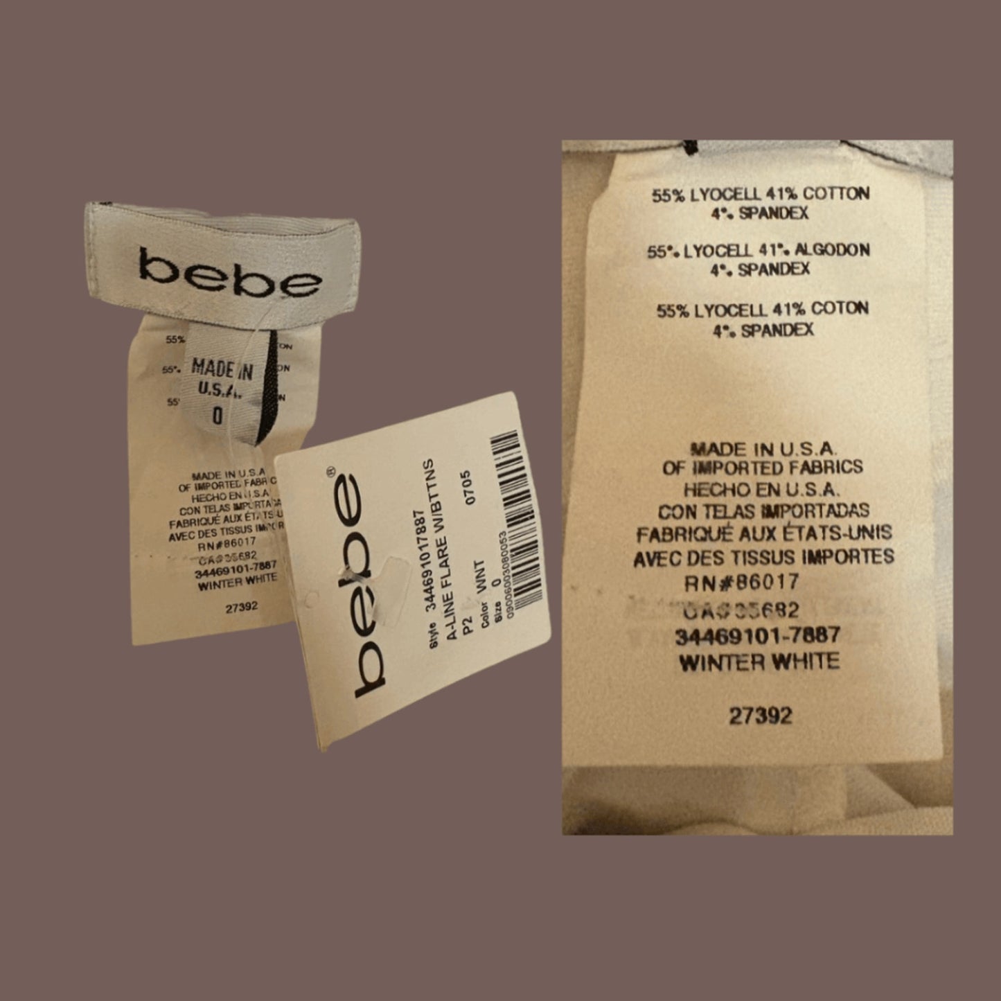 Vintage Bebe Sailor Flare Pants – Y2K Winter White Deadstock