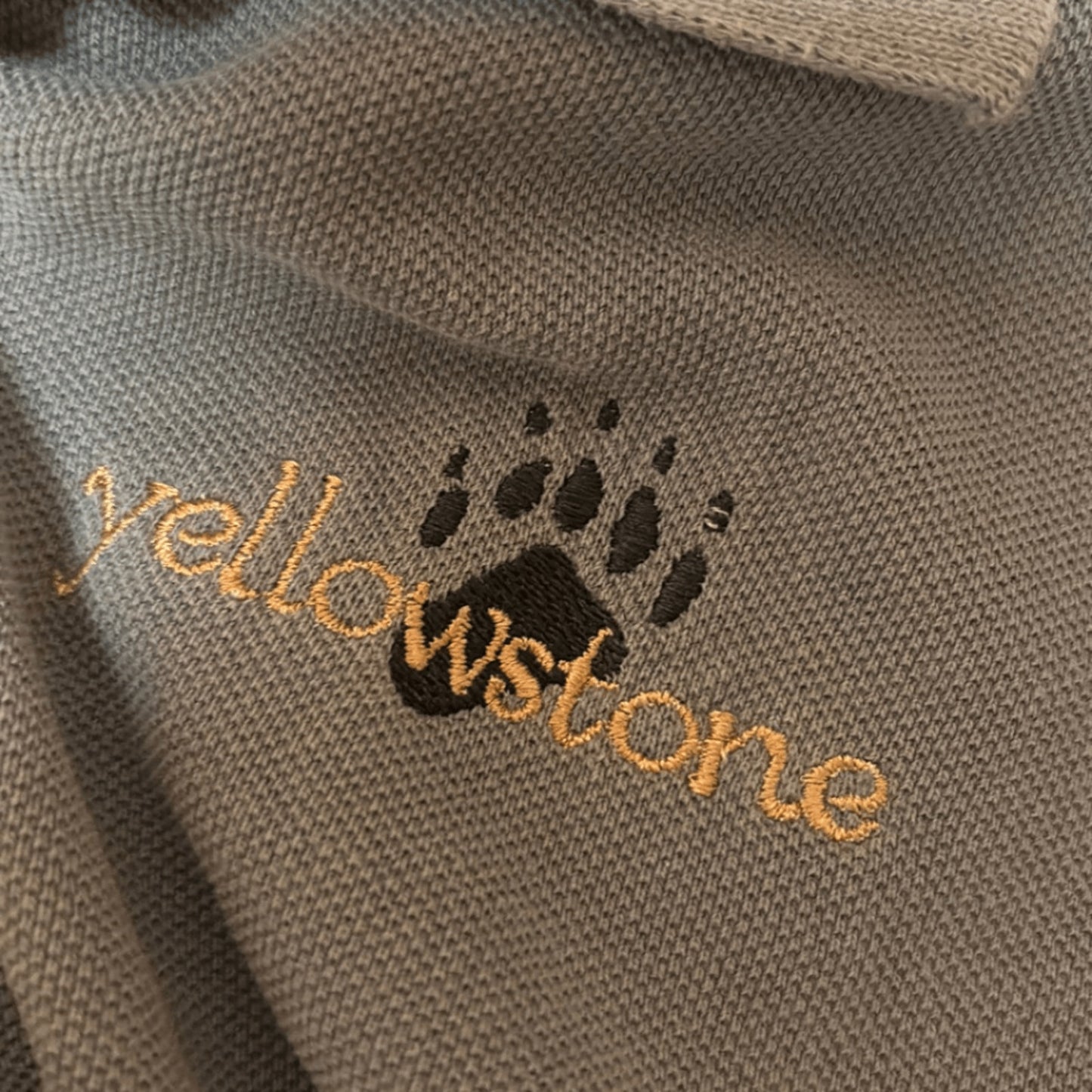 Vintage Cotton Deluxe Yellowstone Polo Shirt – 90s Outdoorswear