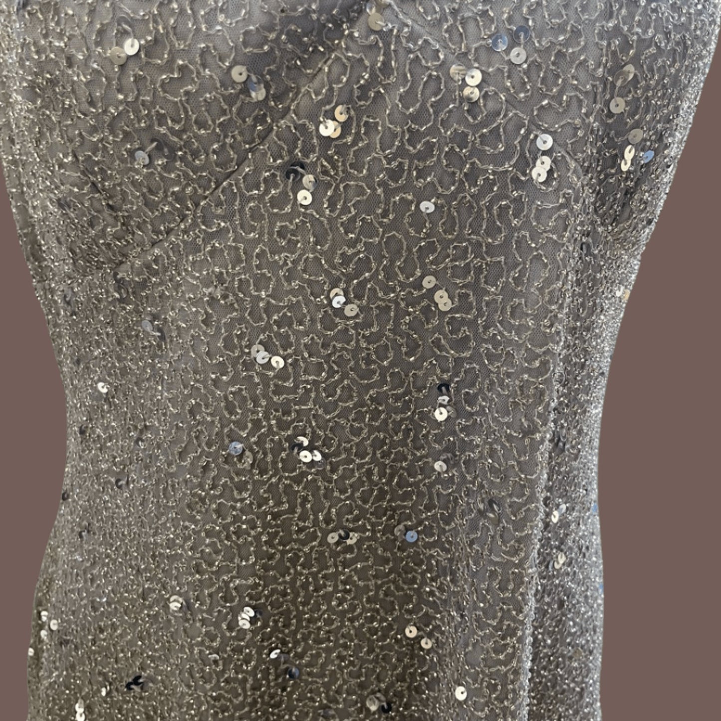 Vintage Marina Beaded Sequin Tank Top – 90s Minimal Glam