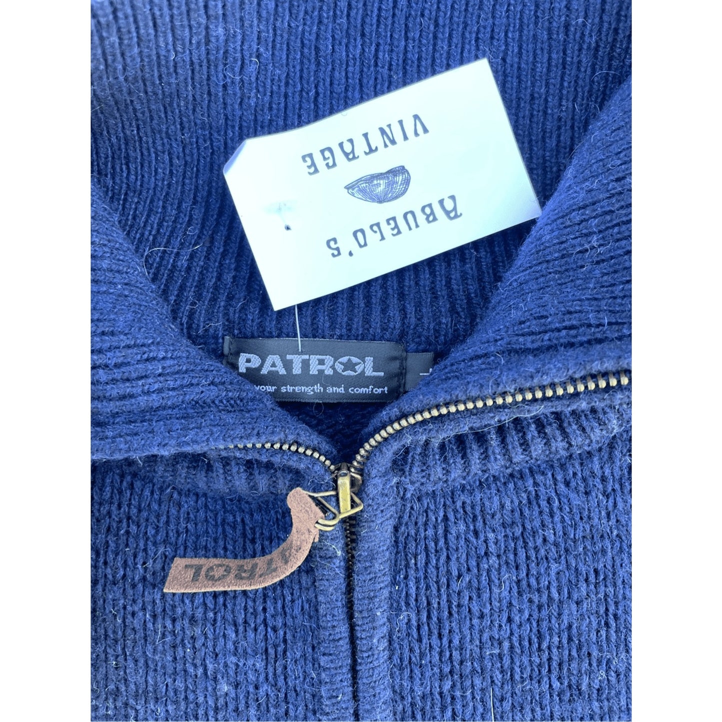 Vintage Patrol Shetland Wool Quarter-Zip Sweater – Y2K Fair Isle Classic