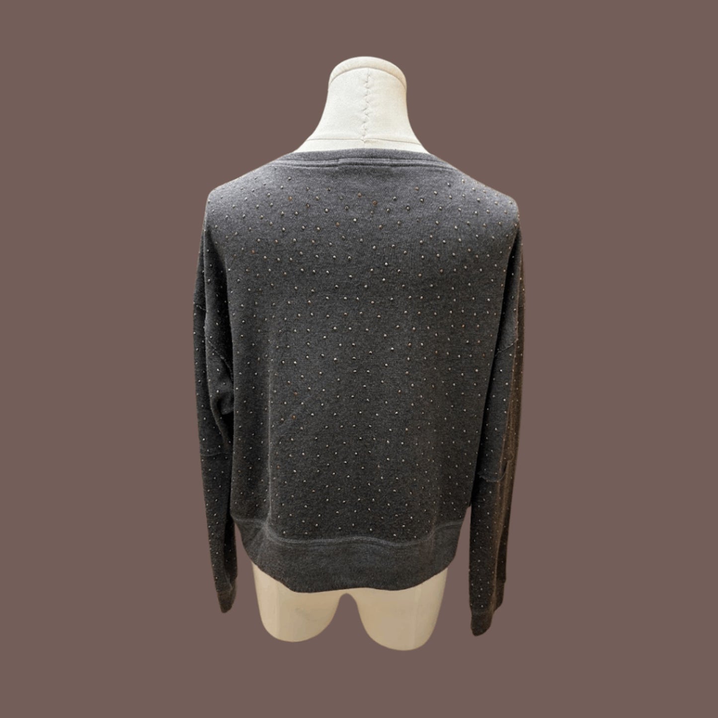 Vintage Alice + Olivia Studded Modal Pullover – 2010s Luxe Basic