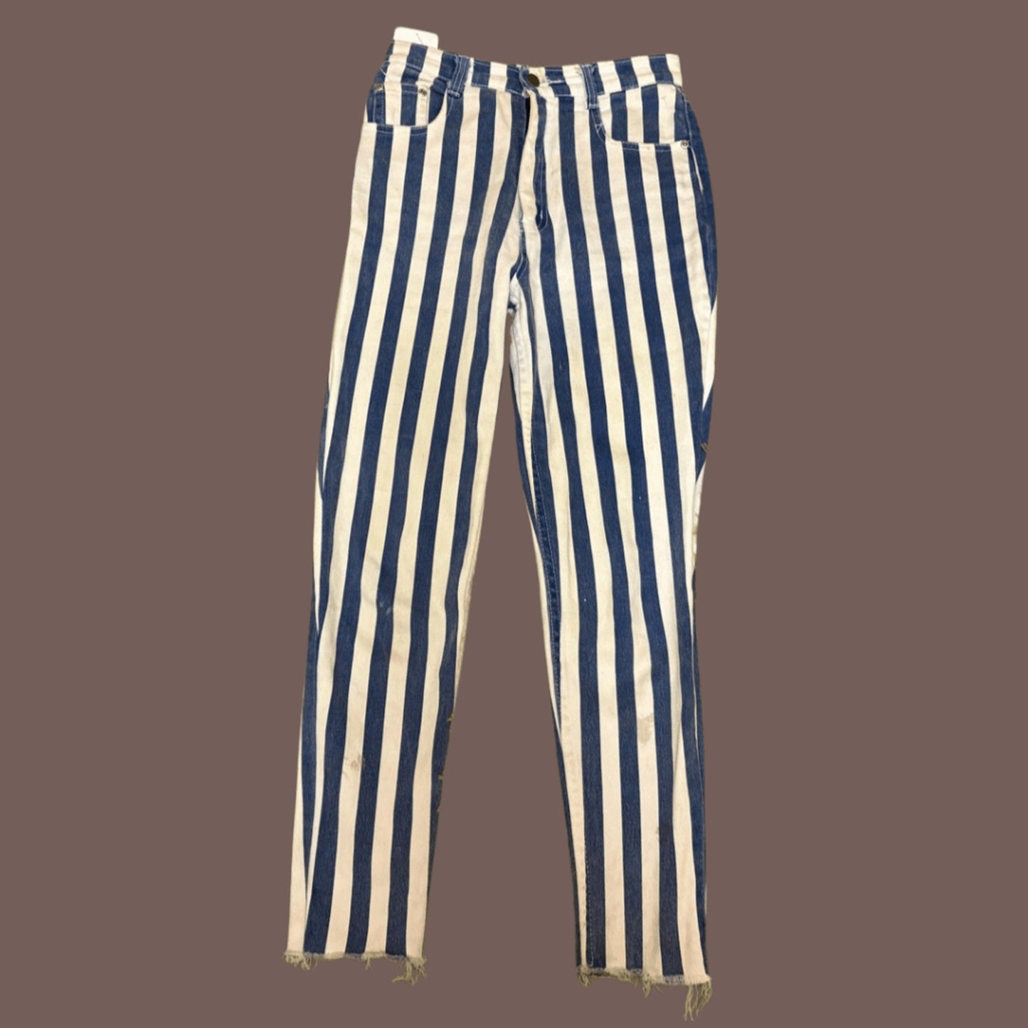 Vintage Jacko Jean Striped Slim Jeans – 90s Beetlejuice Energy