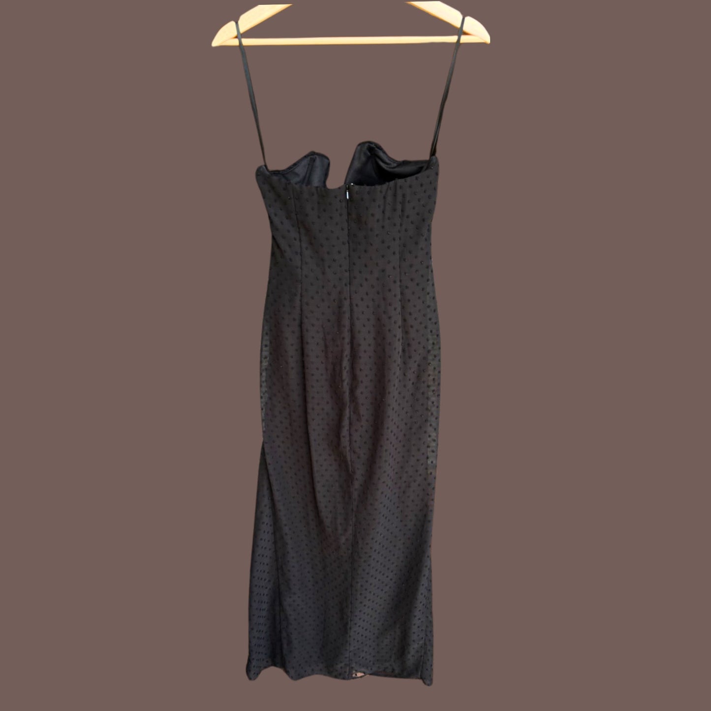 Vintage Katie May Draped Black Evening Dress – 2000s Femme Fatale