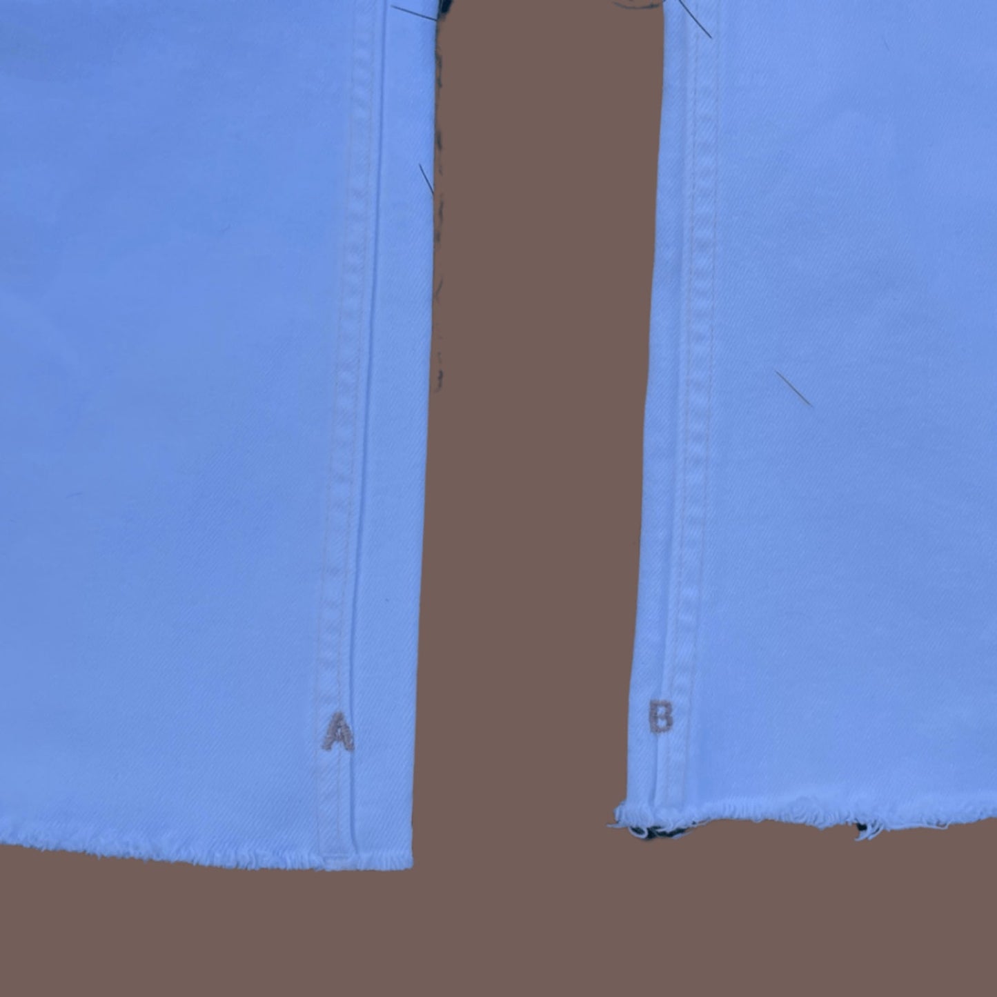 Scotch & Soda Cropped Jeans – White Mid‑Rise Minimal