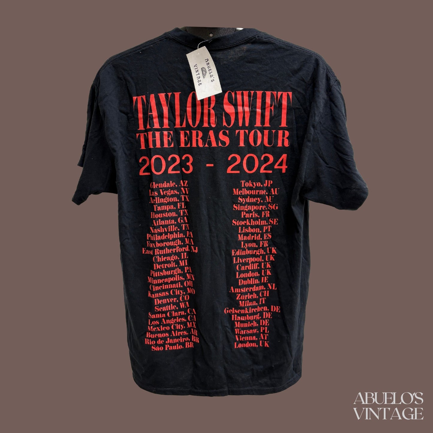 Taylor Swift The Eras Tour Graphic Tee – 2023 Tour Merch