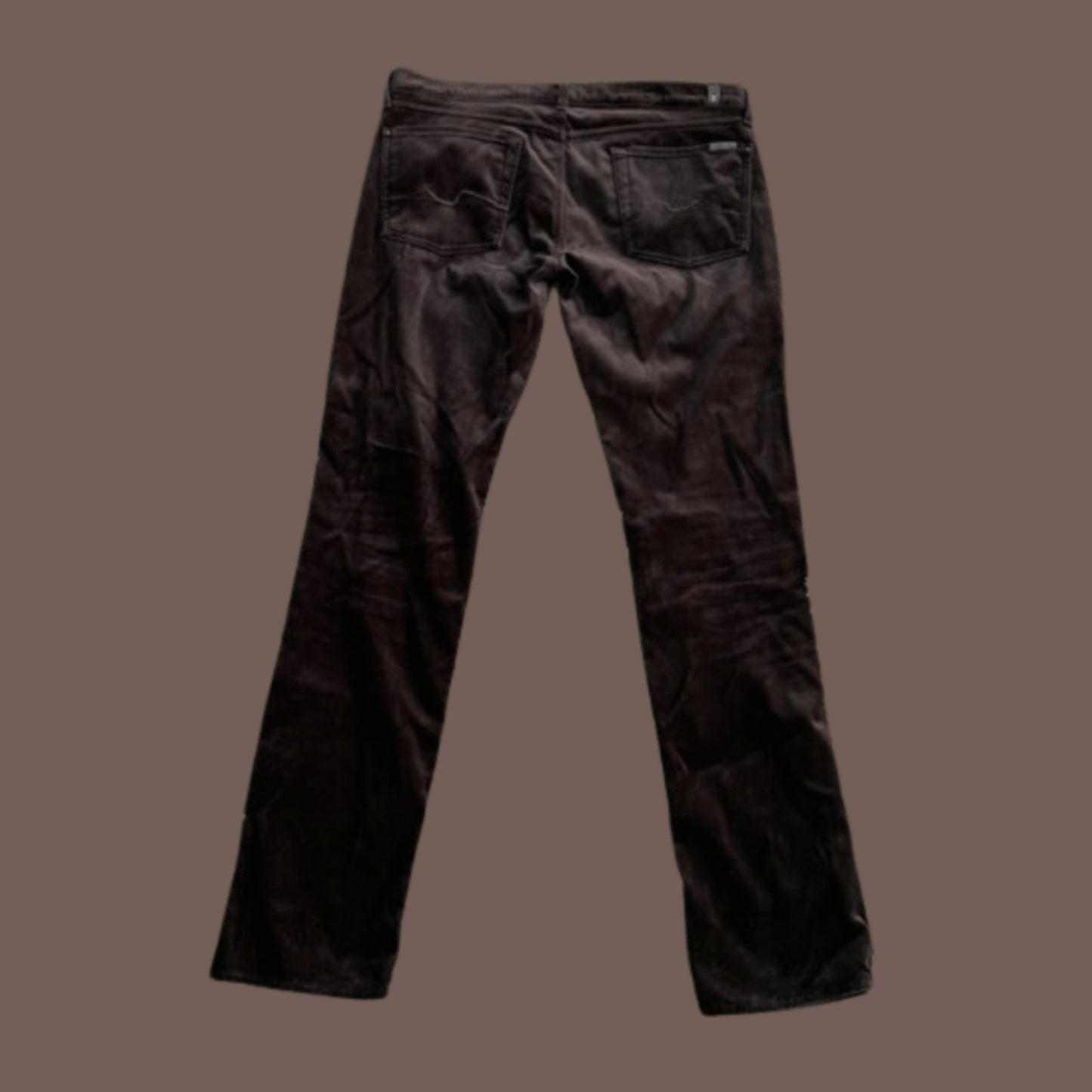 Vintage 7 For All Mankind Sueded Straight Pants – Y2K Minimal