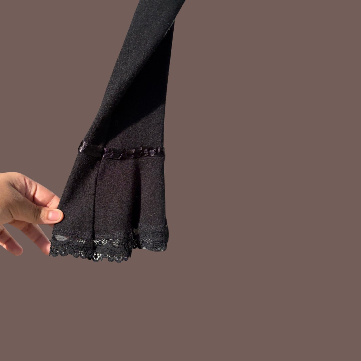 Vintage A.mfs Lace-Up Knit Top – Gothic Coquette Made in France