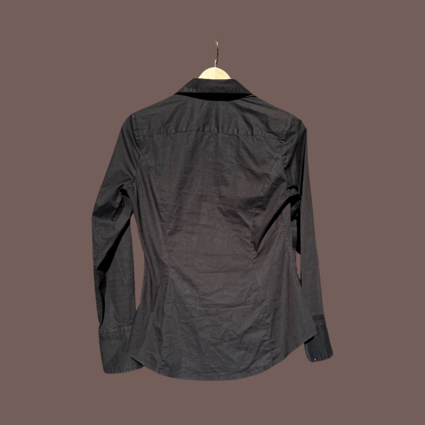 Vintage Express Stretch Buttondown – Office Siren Black Classic