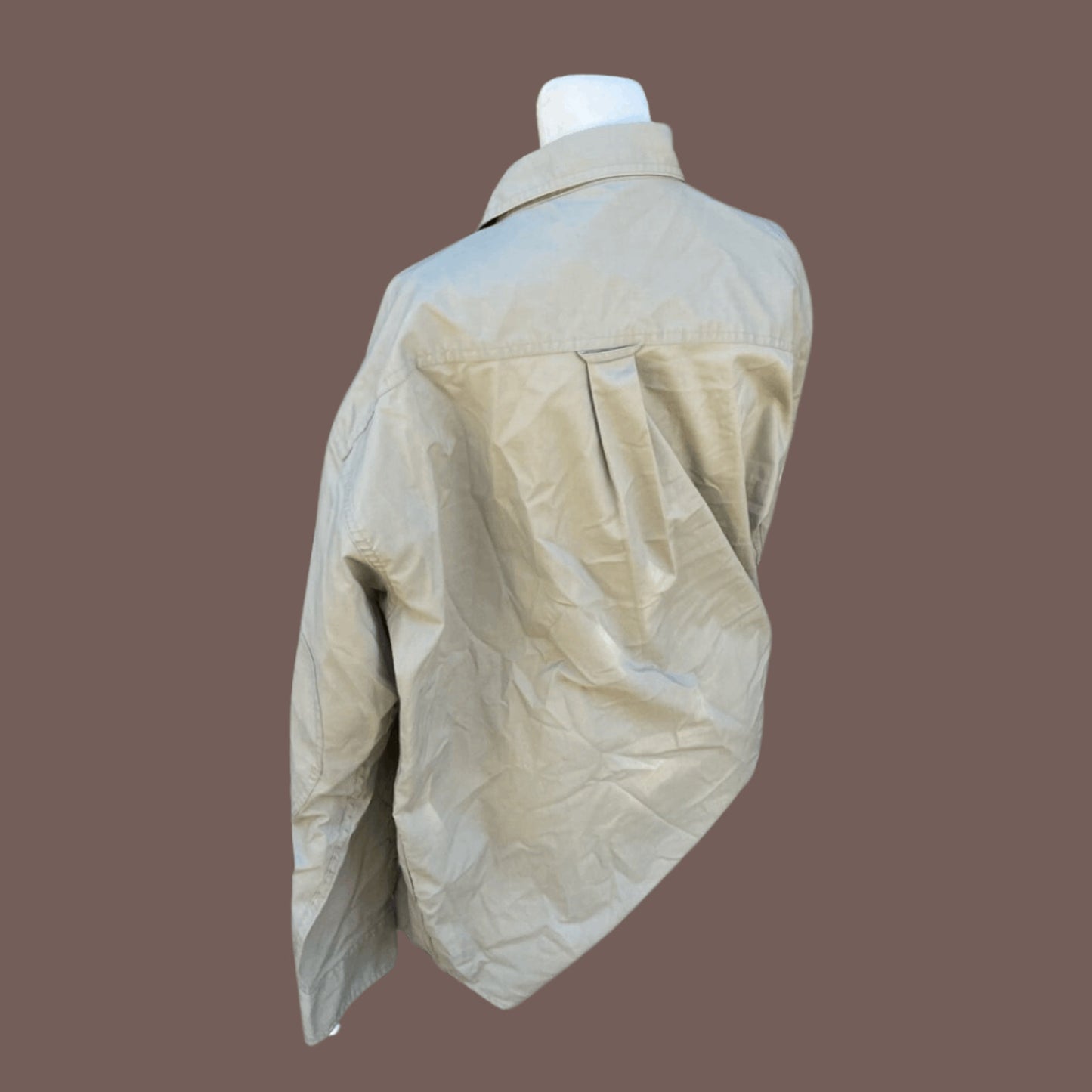 Vintage Cabela’s Khaki Cotton Shirt – Classic Outdoor Essential