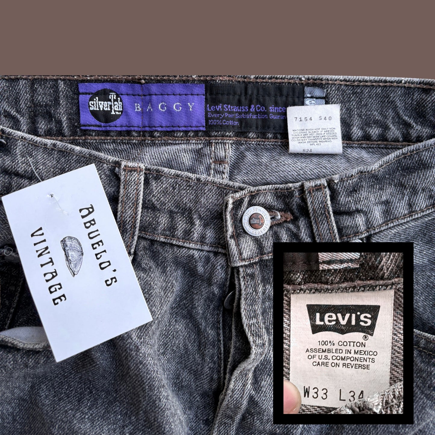 Vintage Levi’s SilverTab Baggy Jeans – Y2K Streetwear