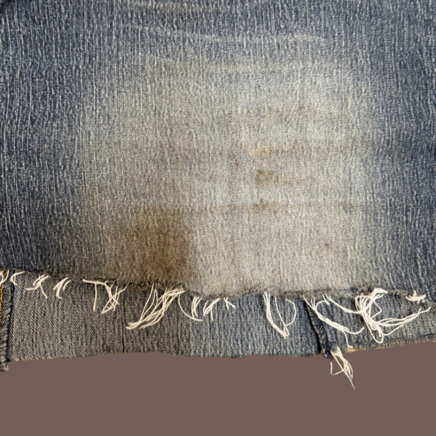 Vintage Route 66 Distressed Denim Mini Skirt – Y2K Grunge