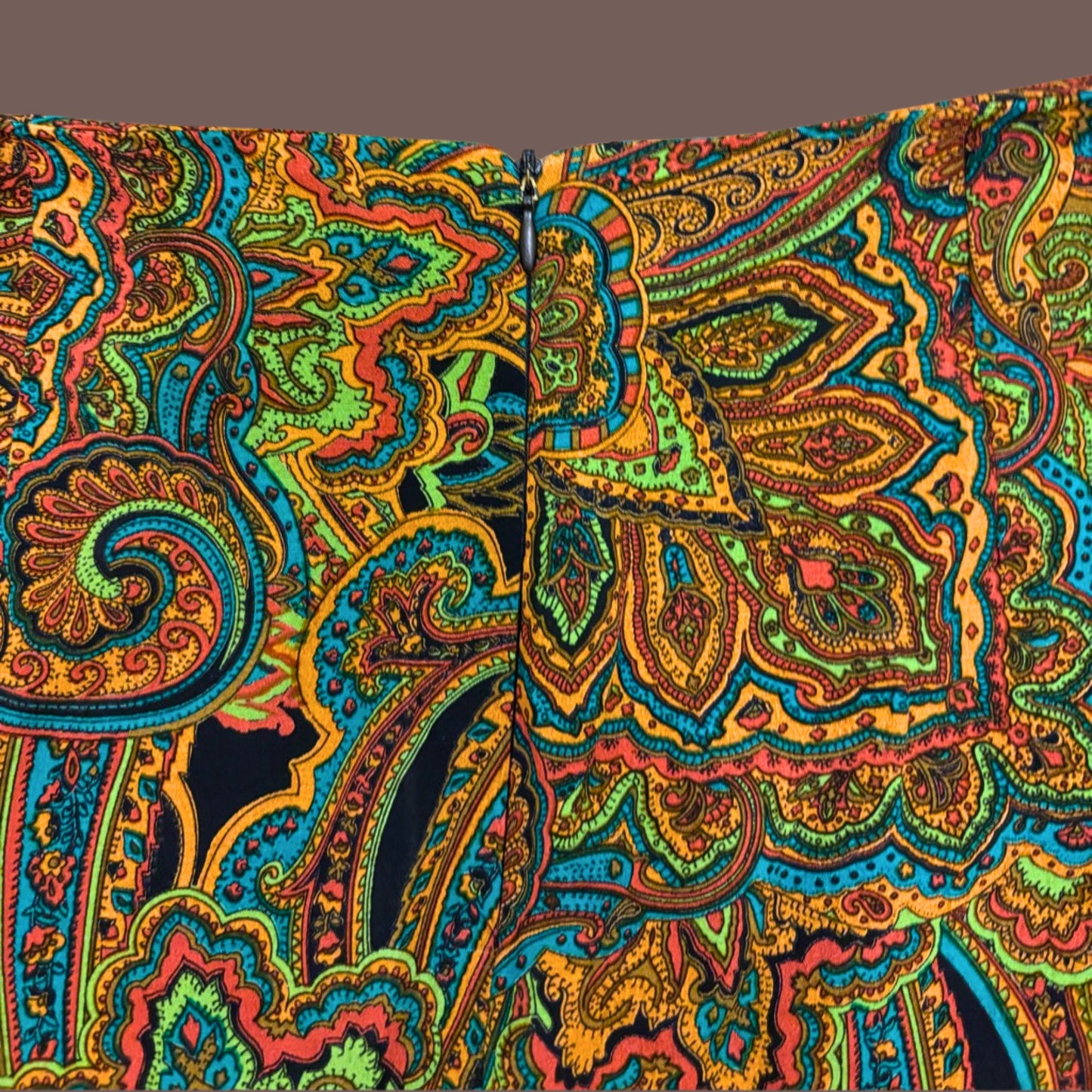 Vintage Clio Paisley Midi Skirt – 90s Indie Darling Print