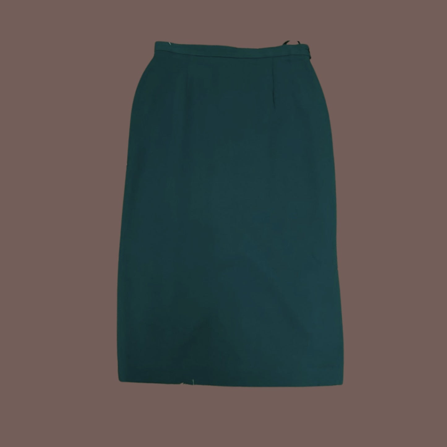 Vintage Rena Rowan Green Pencil Skirt – 90s Elegant Tailoring