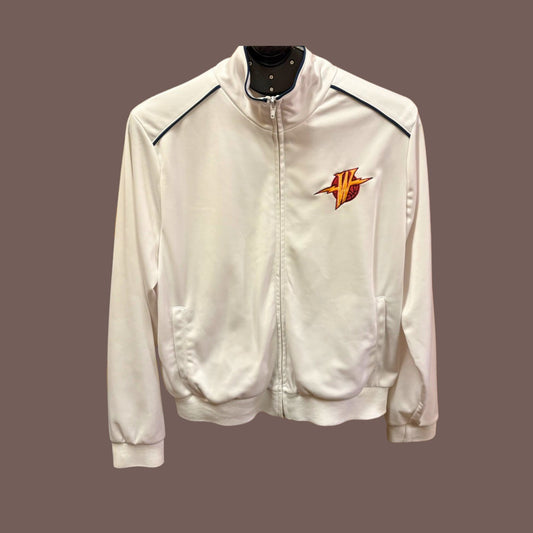 Vintage G-III Sports Men’s White Golden State Warriors Track Jacket Size XL