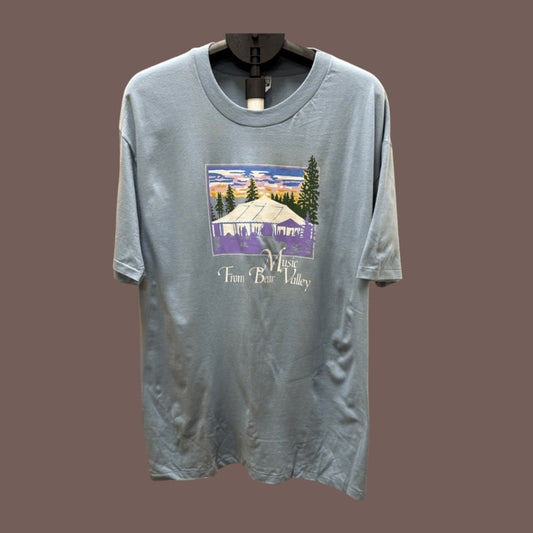 Vintage Hanes “Music From Bear Valley” Tee – 90s Nature Graphic