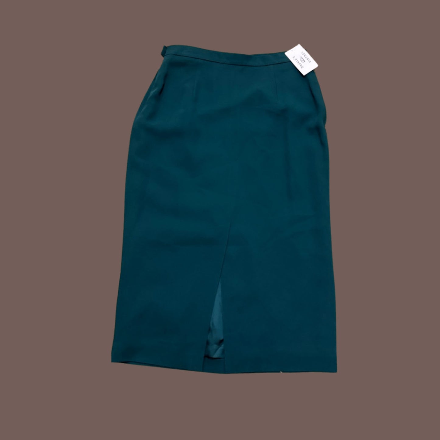 Vintage Rena Rowan Green Pencil Skirt – 90s Elegant Tailoring