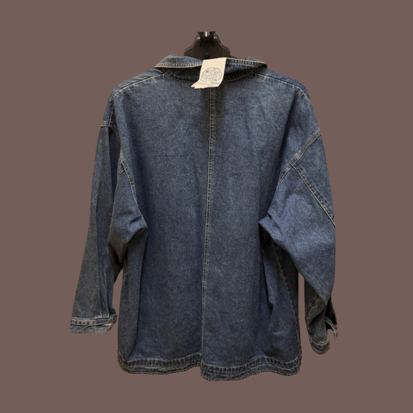 Vintage Carole Little Patchwork Denim Jacket – 90s Art Folk Vibe