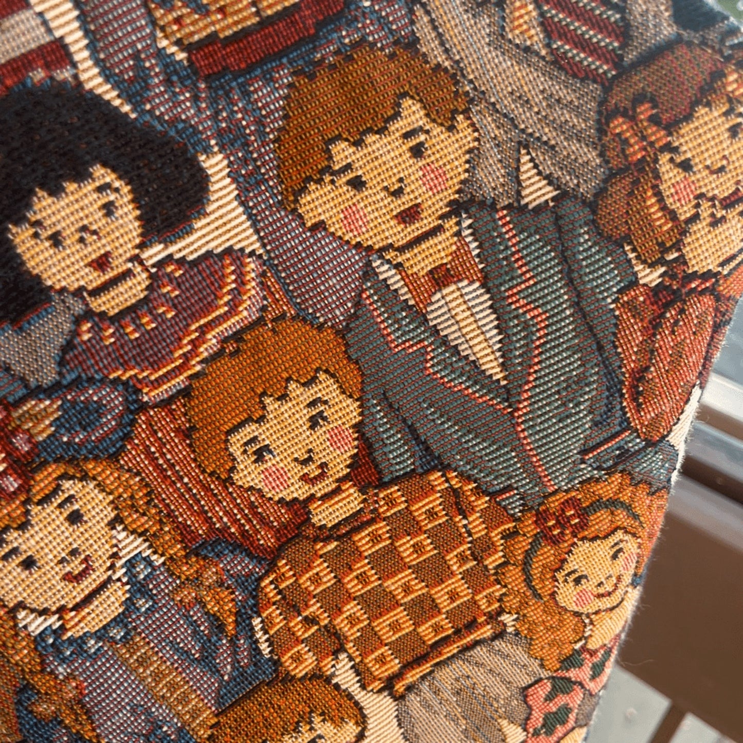 Vintage FACETS Tapestry Vest – 90s Children of the World Statement Vest