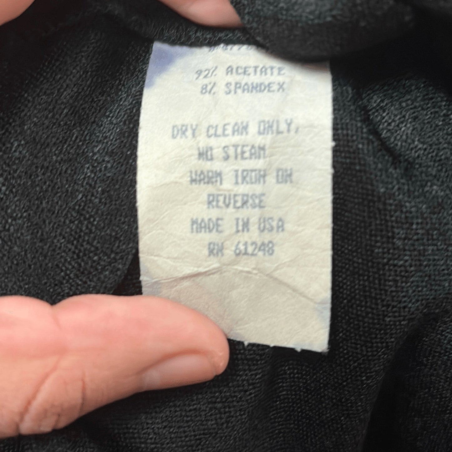 Vintage Cachet Black Glitter Wrap Top – 80s Cocktail Glam